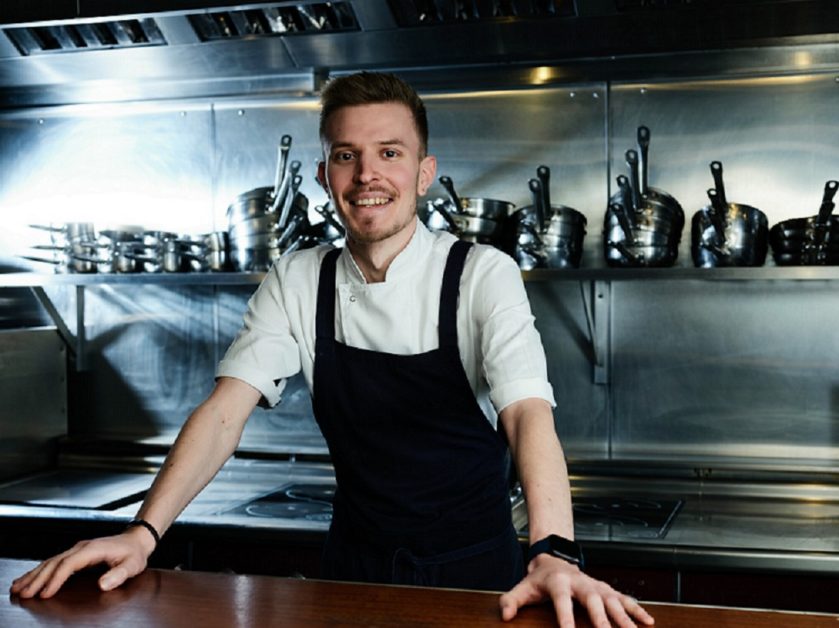 Aaron McNeice former apprentice and current head chef at Hadskis Belfast.JPG