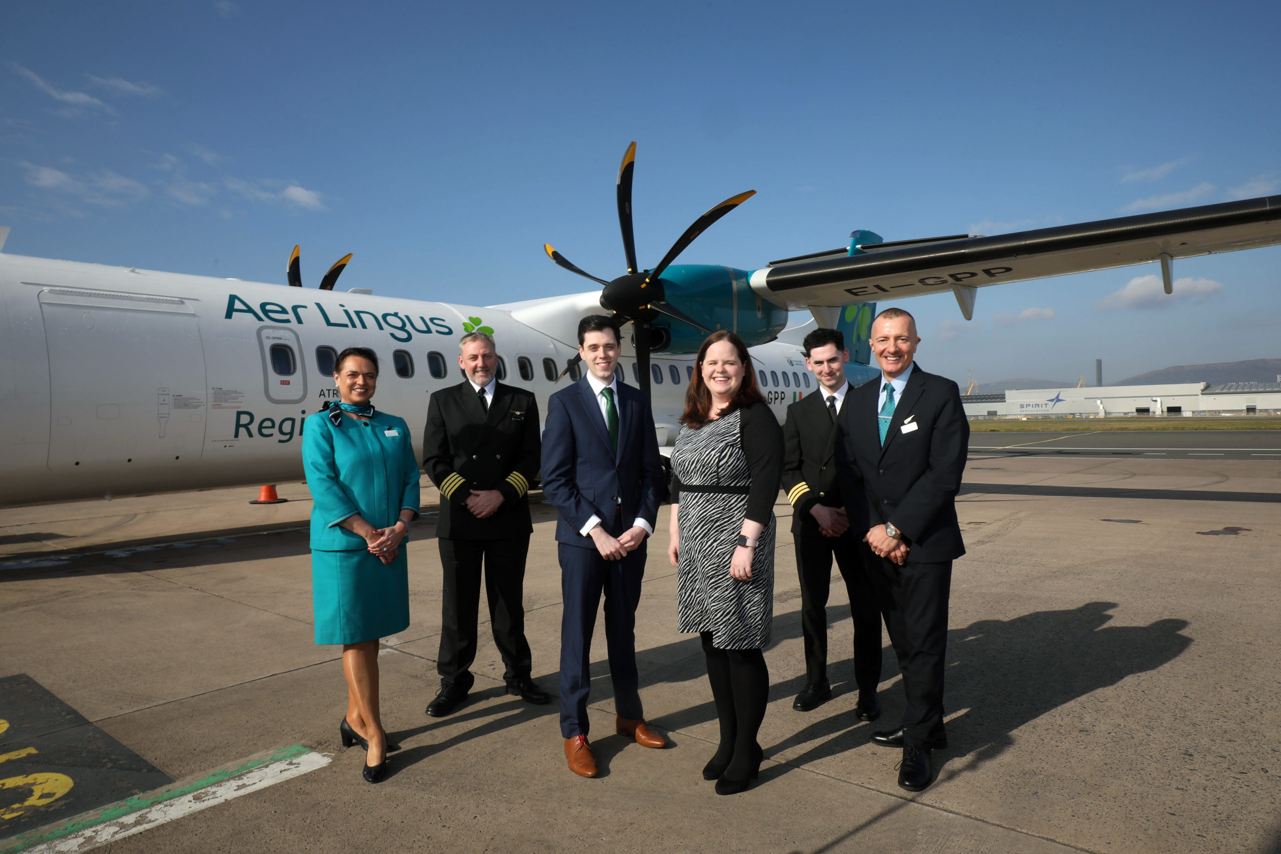 Emerald Airlines Belfast City team